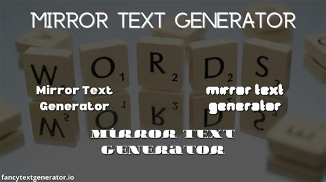 mirror text generator